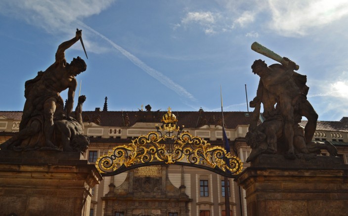 Guardians of the Gate, main entrance to castle